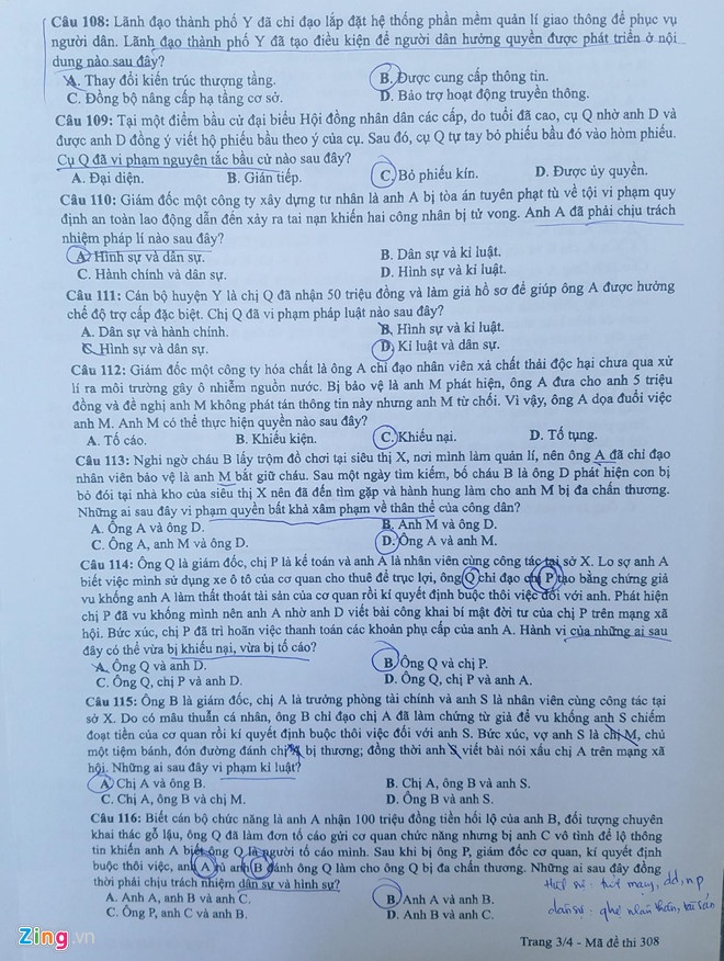 Cập nhật đề thi Giáo dục công dân THPT Quốc gia 2019 cap nhat de thi giao duc cong dan thpt quoc gia 2019