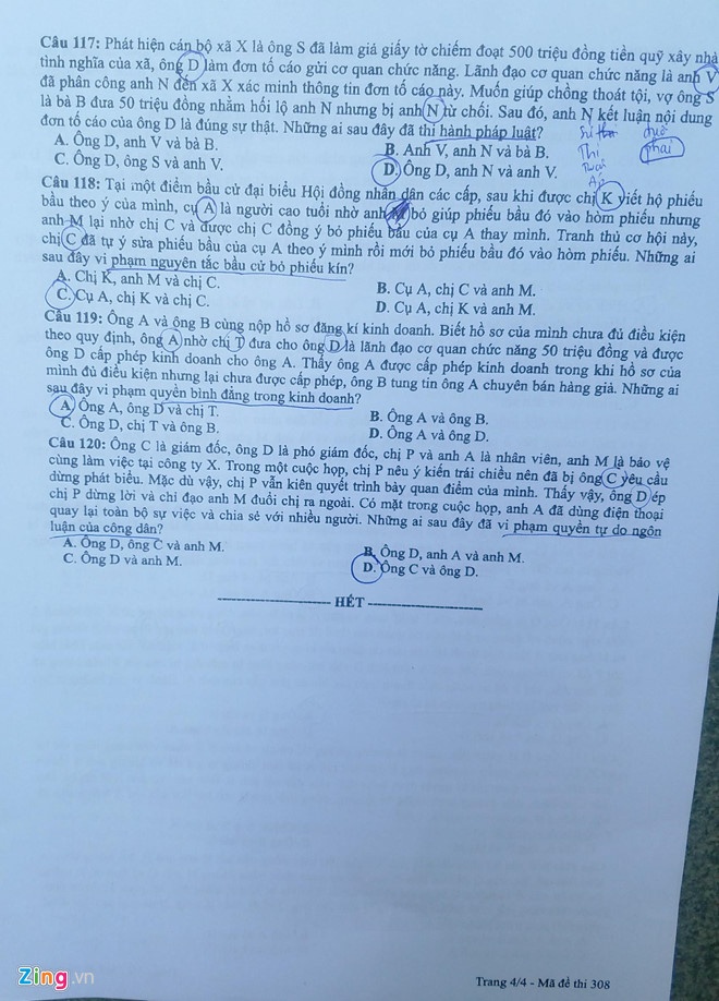 Cập nhật đề thi Giáo dục công dân THPT Quốc gia 2019 cap nhat de thi giao duc cong dan thpt quoc gia 2019