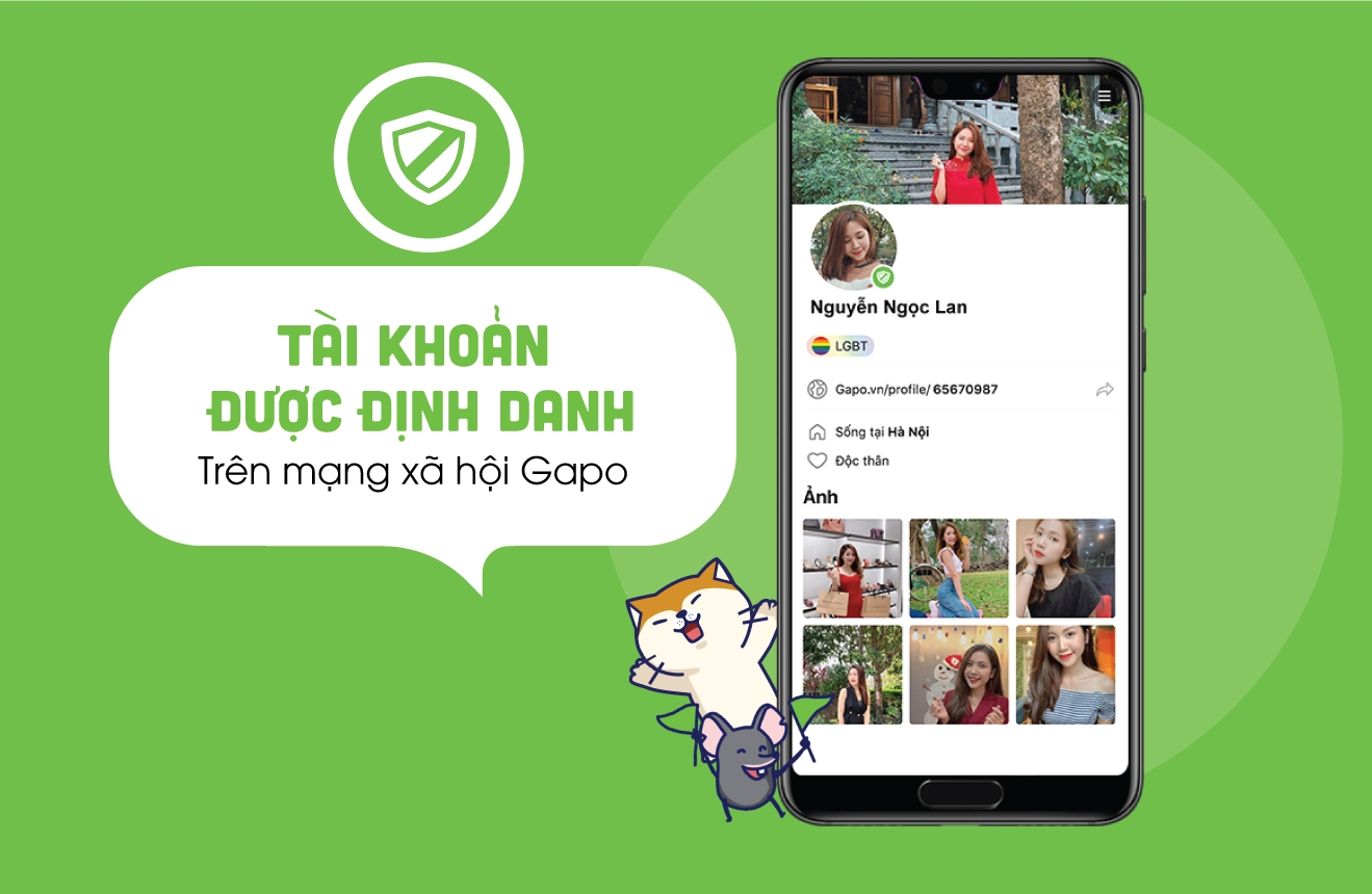 gapo phat trien tinh nang dinh danh tren mang xa hoi