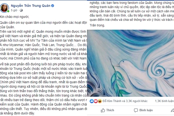 chu nhan mv tu tam len tieng sau tranh cai xoa cac bai viet ve duong luoi bo
