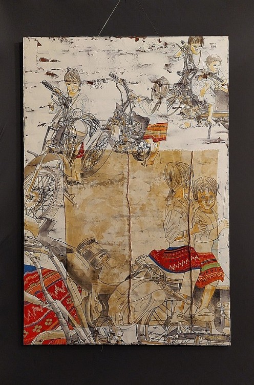 Nữ họa sỹ Bỉ ứng dụng cách tiếp cận độc đáo trong những bức vẽ về Việt Nam