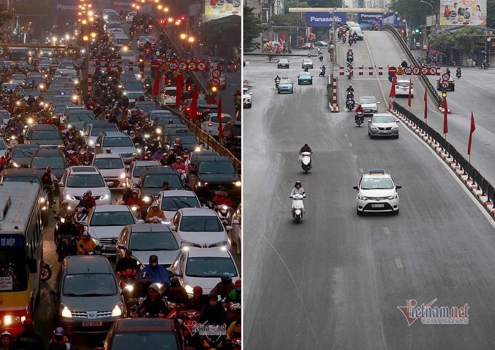 chum anh ha noi vang lang sang mung 1 tet