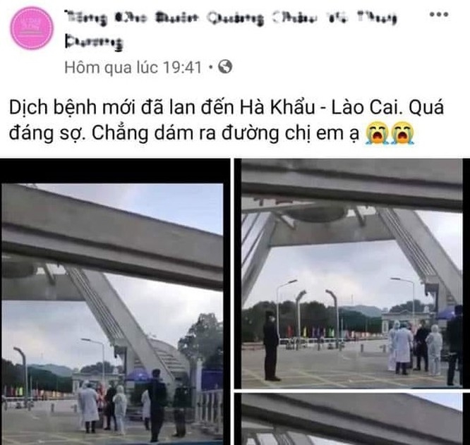 lao cai tung tin that thiet ve cum corona 2 facebooker bi xu ly