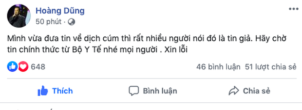nsnd hoang dung va da nu ngo thanh van dong loat xin loi vi dua tin gia ve dich corona