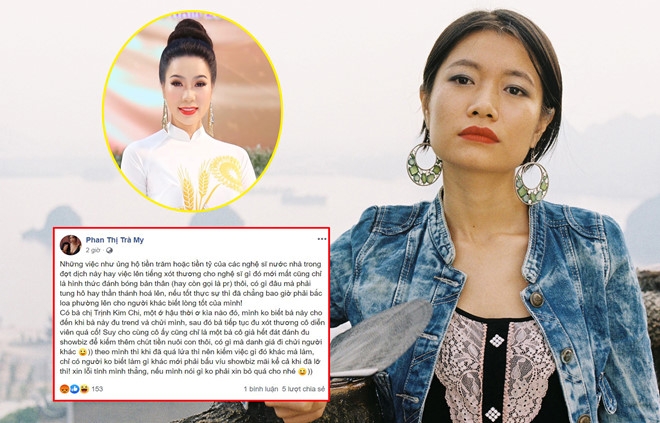 trinh kim chi noi gi khi bi dan em vo danh che het thoi co tinh pr ten tuoi