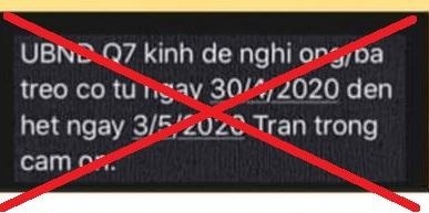 tin nhan khong dau lan truyen tren mxh tu ubnd quan 7 la tin gia