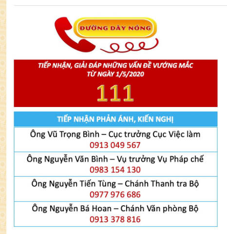 goi tong dai 111 de duoc giai dap ve goi ho tro 62000 ty