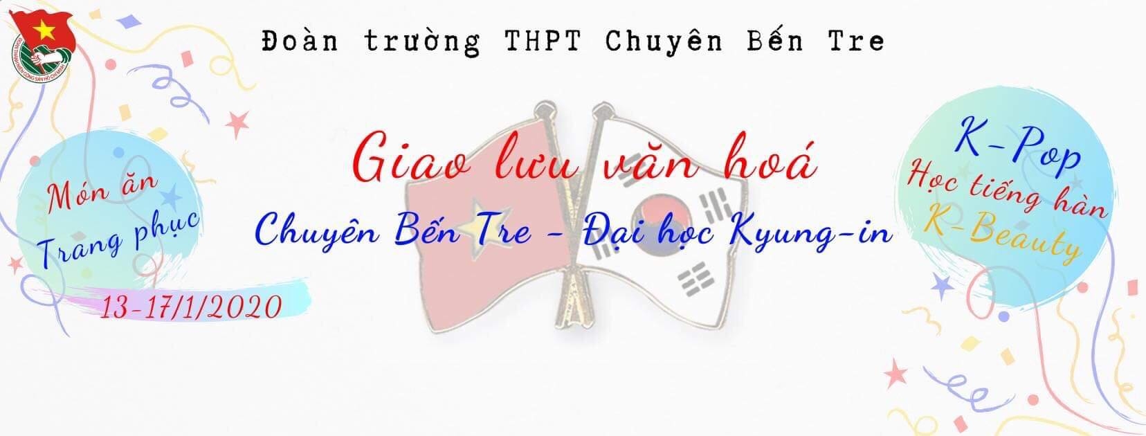 hoc sinh thpt chuyen ben tre cung giao luu hoc tieng han quoc voi nu sinh xu so kim chi