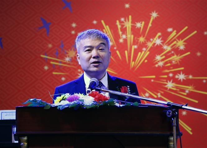 tet cong dong nguoi viet nam tai lao mung dang mung xuan mung dat nuoc no hoa