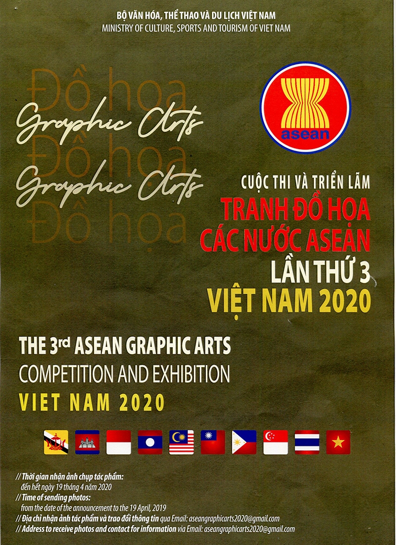 phat dong cuoc thi va trien lam tranh do hoa cac nuoc asean lan thu 3 tai ha noi