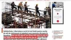 Báo Romania đăng bài bằng Tiếng Việt giúp lao động Việt Nam phòng tránh trước COVID-19