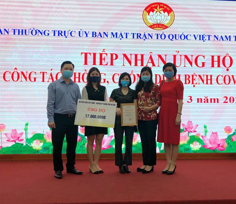 hoi huu nghi viet nam hungary thanh pho ha noi quyen gop 17 trieu dong chong dich covid 19