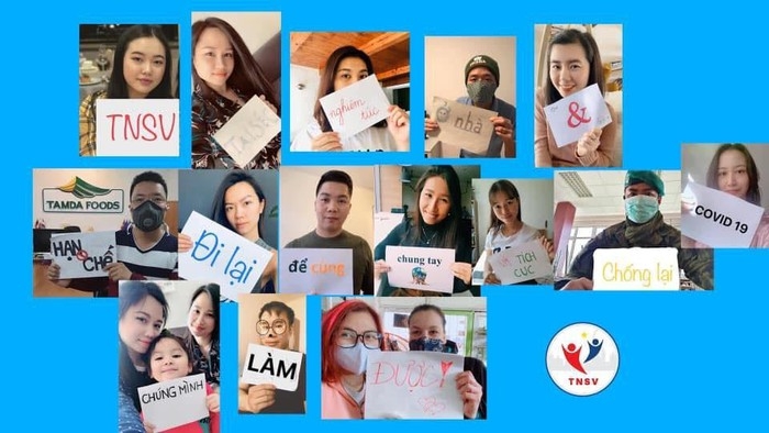 Du học sinh Việt ghép ảnh "Lan tỏa yêu thương-không sợ hãi" trước COVID-19 du hoc sinh viet ghep anh lan toa yeu thuong khong so hai truoc covid 19
