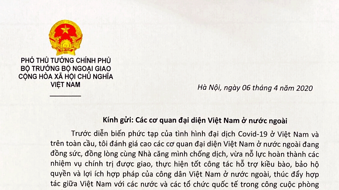 thu truong cac co quan dai dien viet nam o nuoc ngoai can phat huy trach nhiem cua nguoi dung dau trong boi canh covid 19