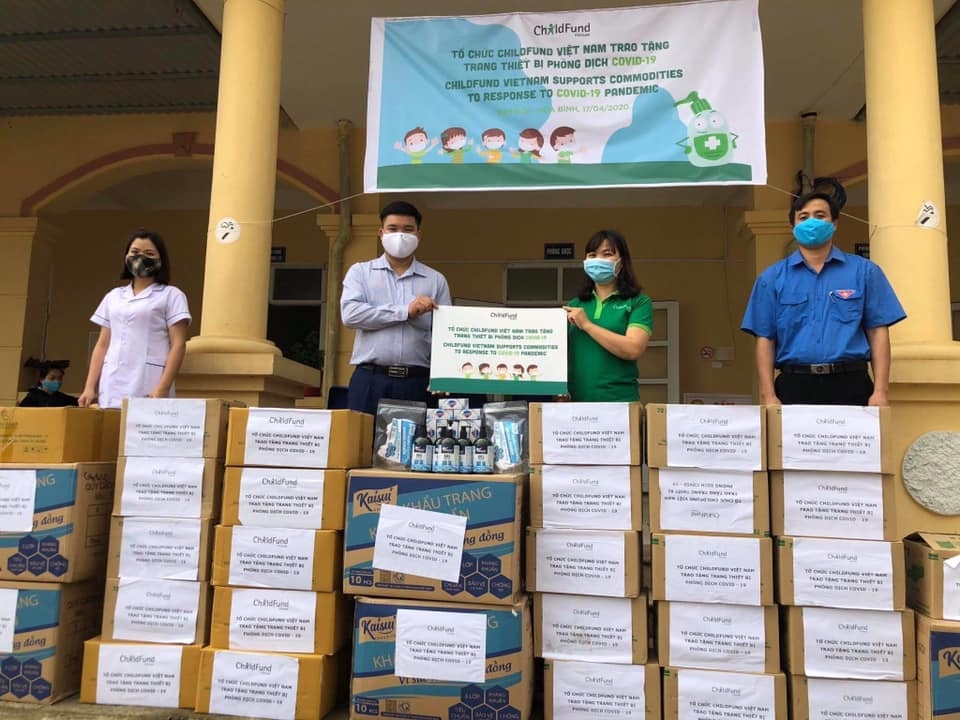 childfund trien khai goi ho tro covid 19 tai kim boi va tan lac tinh hoa binh