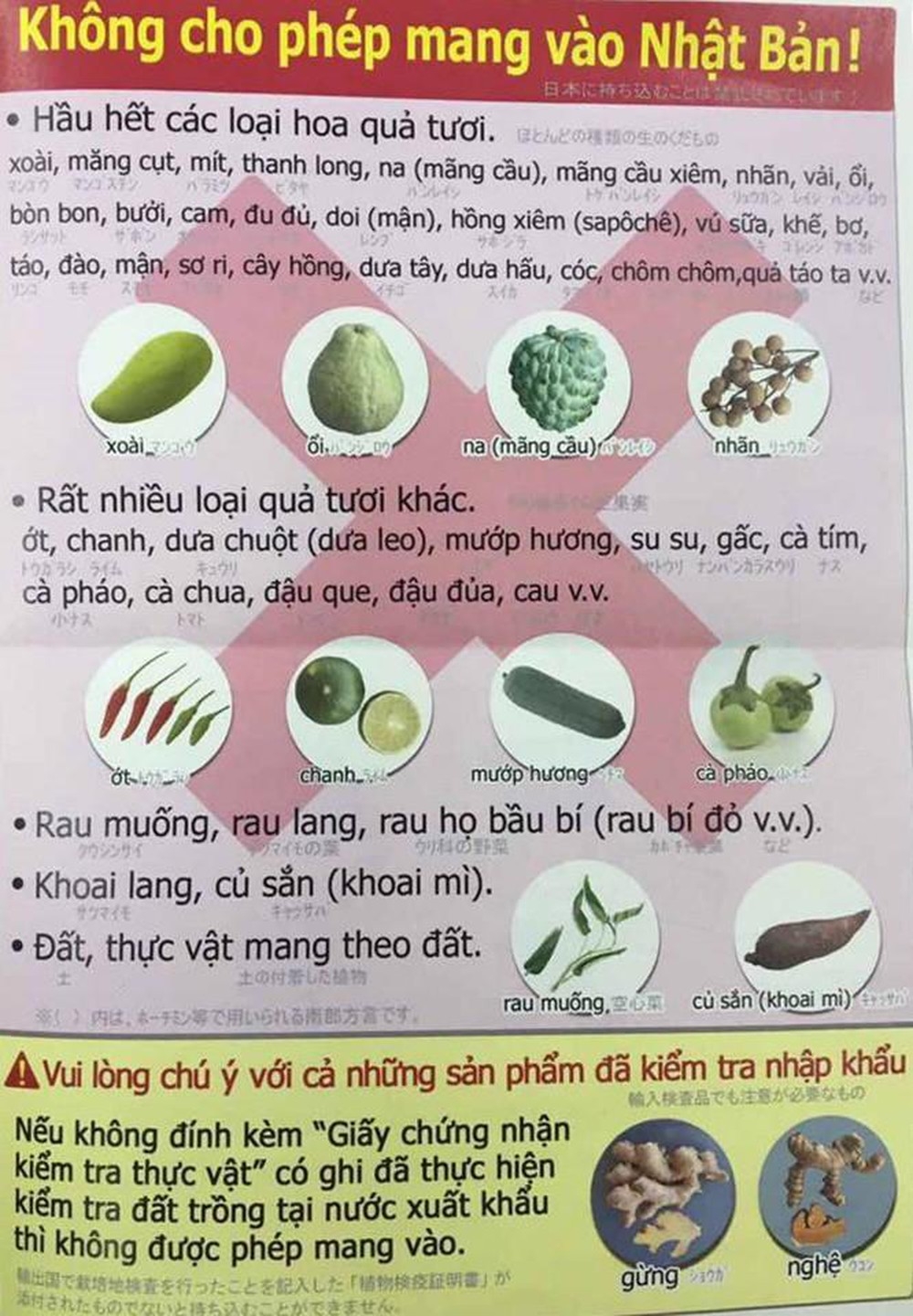 danh sach do cam mang khi nhap canh nhat ban