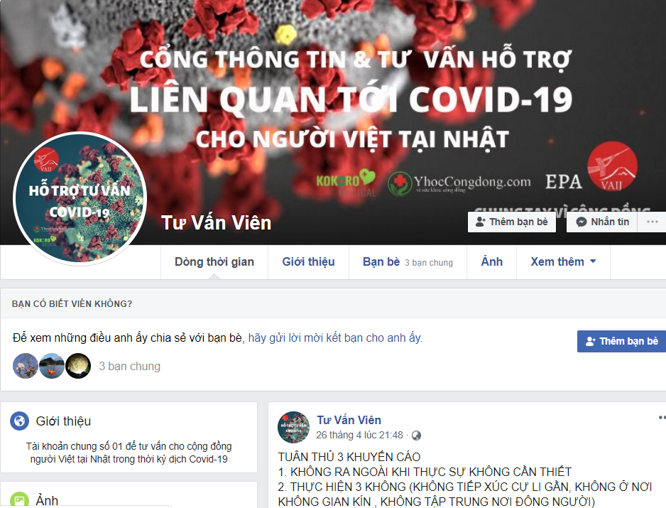kenh thong tin chinh thong ho tro nguoi viet tai nhat ban trong covid 19