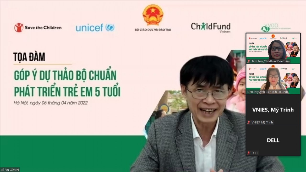 ChildFund Việt Nam tổ chức buổi tọa đàm "Góp ý dự thảo bộ chuẩn phát triển trẻ em 5 tuổi"
