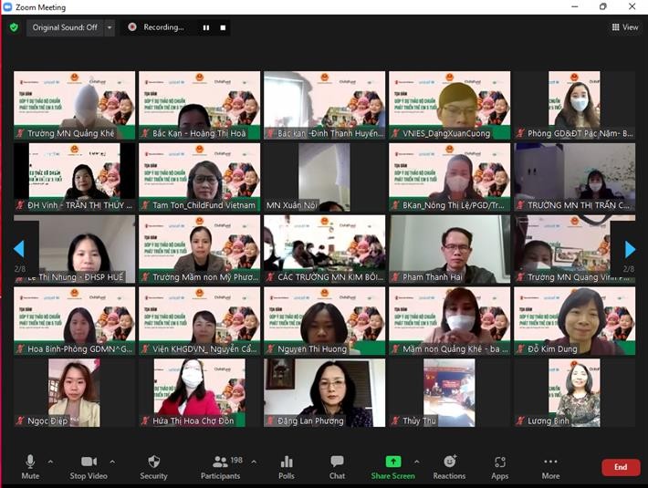 ChildFund Việt Nam tổ chức buổi tọa đàm "Góp ý dự thảo bộ chuẩn phát triển trẻ em 5 tuổi"