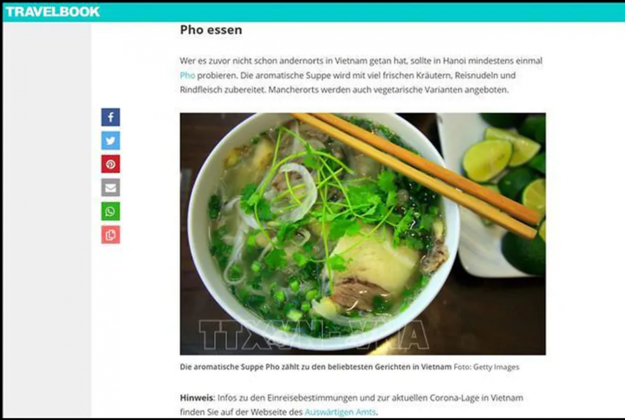 Trang Travelbook.de (Đức): Hà Nội là một trong những điểm đến ưa thích nhất Đông Nam Á