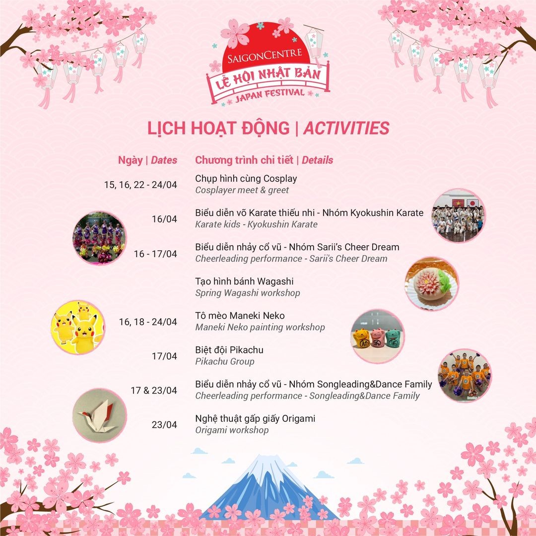 Trải nghiệm Lễ hội Nhật Bản đầu tiên tại Saigon Centre