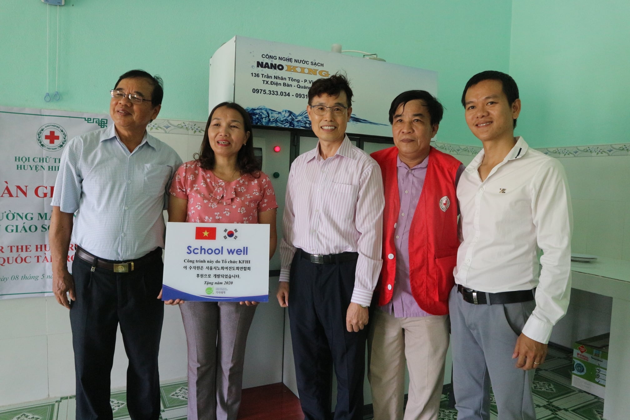 kfhi tai tro 2 he thong nuoc sach tri gia 100 trieu dong cho truong mam non huyen hiep duc tinh quang nam