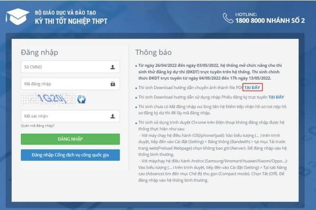 Chi tiết các bước đăng ký dự thi tốt nghiệp THPT 2022