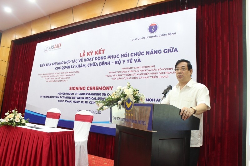 8 to chuc phi chinh phu ky bien ban ve hoat dong phuc hoi chuc nang voi cuc quan ly kham chua benh