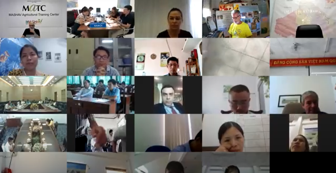 dai su quan israel va vien khoa hoc thuy loi phoi hop voi co quan phat trien israel to chuc buoi webinar thu 2 va la buoi cuoi ve chu de loc va xu ly 