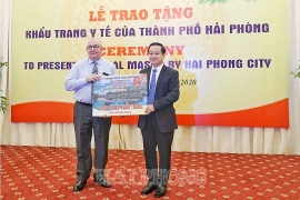 Hải Phòng tặng 1 triệu khẩu trang y tế giúp các nước phòng, chống COVID-19