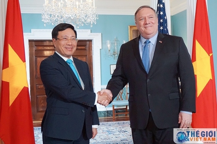 pho thu tuong bo truong ngoai giao pham binh minh hoi dam ngoai truong hoa ky mike pompeo ngay 2252019