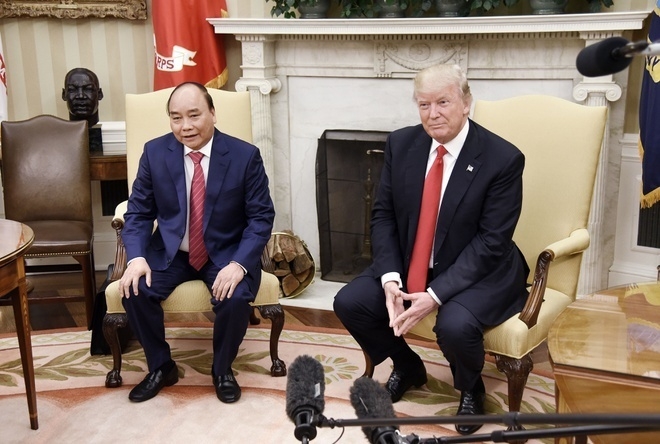 thu tuong nguyen xuan phuc la nha lanh dao dau tien cua mot nuoc asean toi washington sau khi tong thong donald trump nham chuc