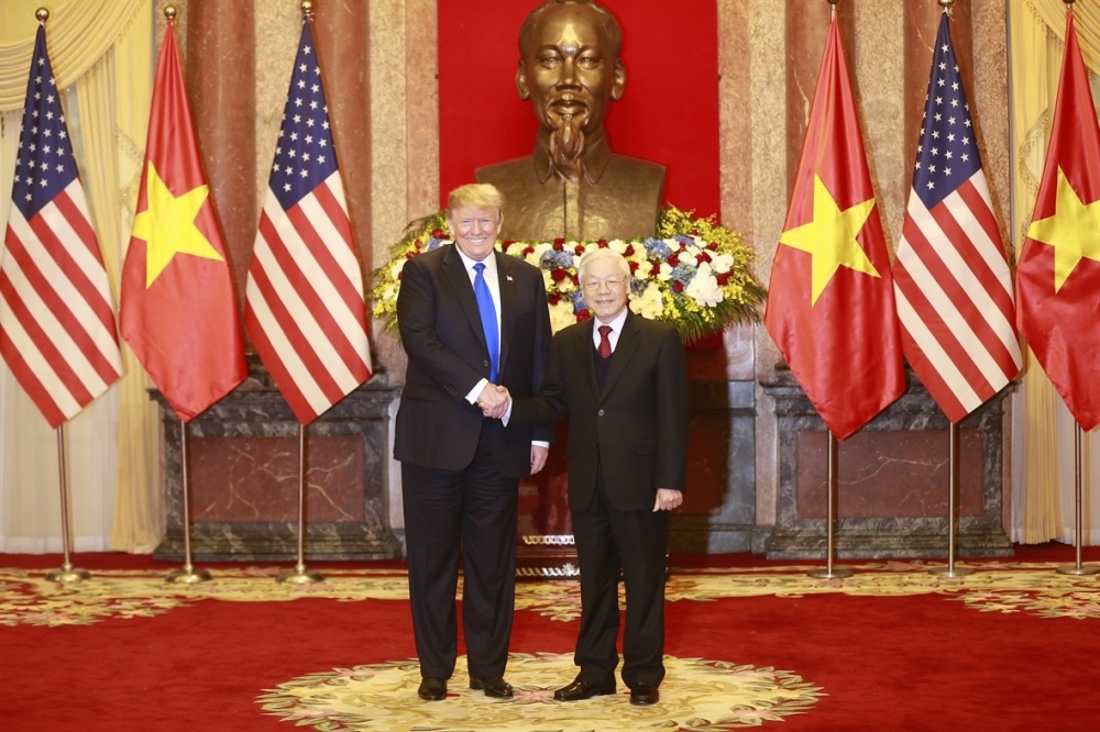 tong bi thu chu tich nuoc nguyen phu trong tiep tong thong donald trump ngay 2722019