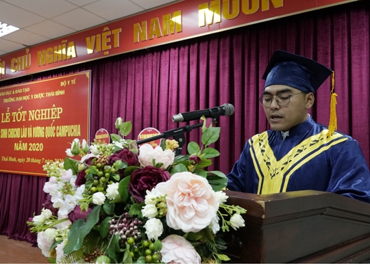 dai dien tan bac si y khoa nuoc chdcnd lao phat bieu cam tuong anh dai hoc y duoc thai binh