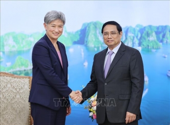 Thủ tướng Phạm Minh Chính tiếp Bộ trưởng Ngoại giao Australia