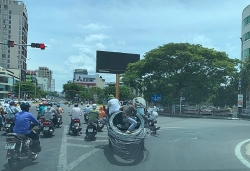 da nang nhan nhan xe keo tu che tiem an nguy co tai nan giao thong