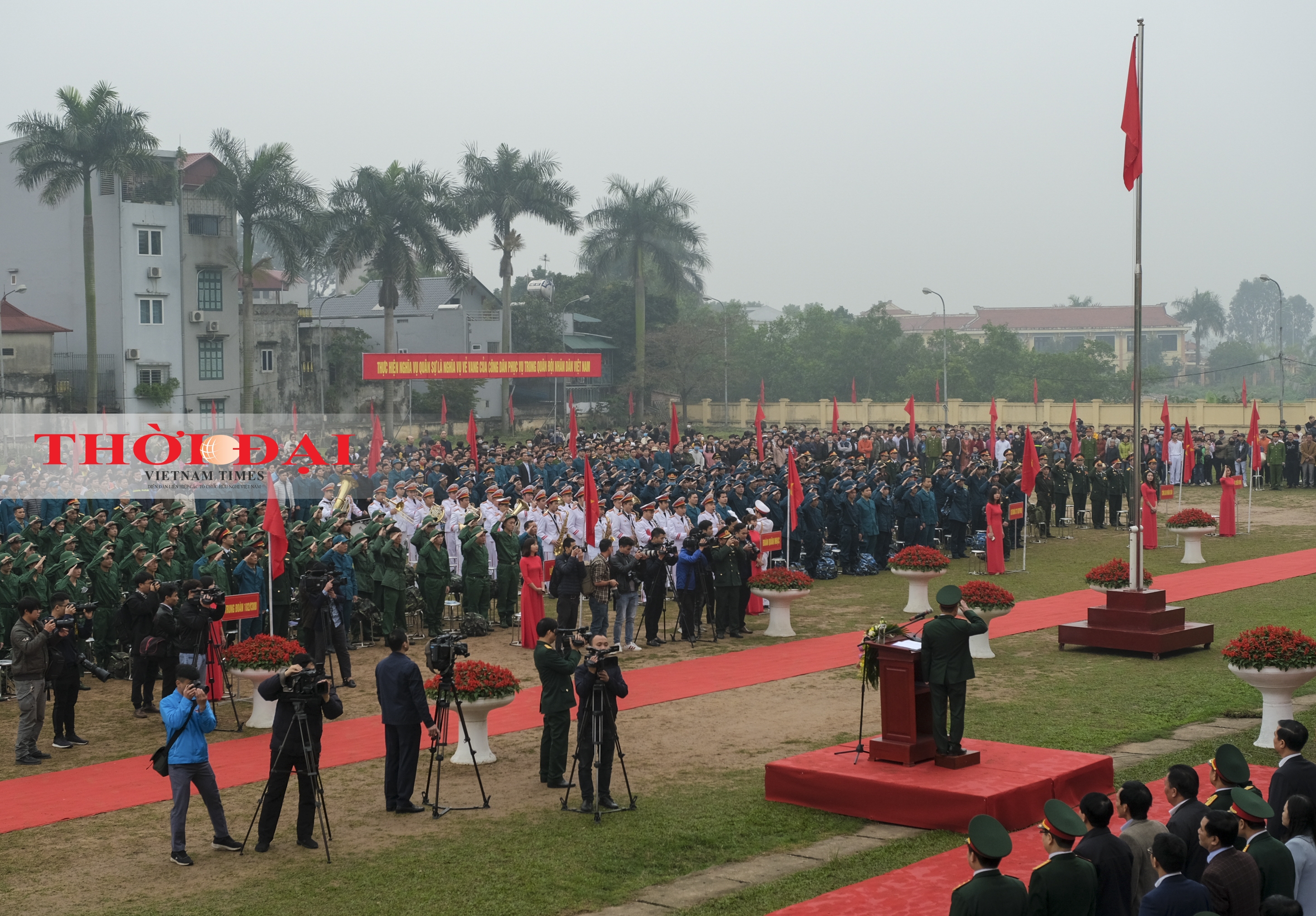 dong anh hon 200 tan binh len duong thuc hien nghia vu quan su