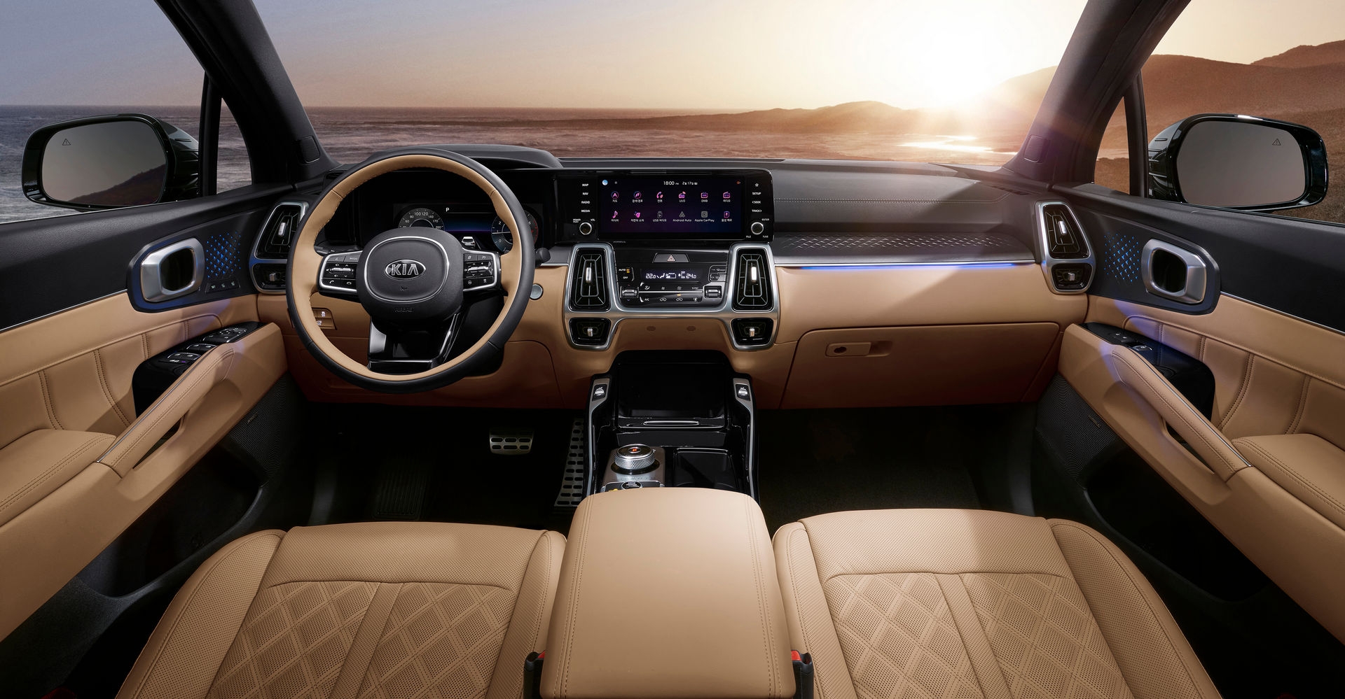 kia sorento 2021 se co dong co xang 16 hybrid voi suc manh toi 230 ma luc