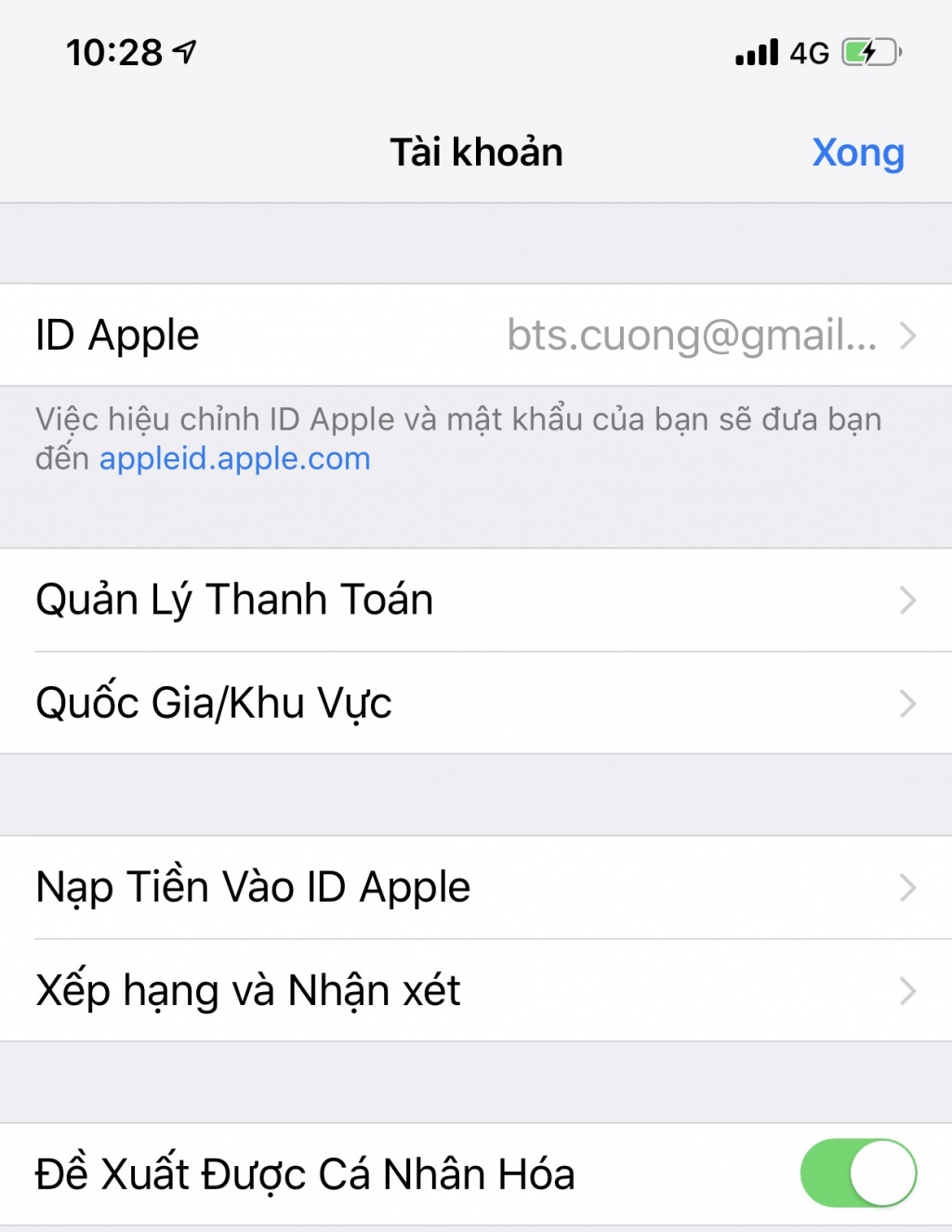 cach chuyen vung quoc gia tren app store cho nguoi dung ios