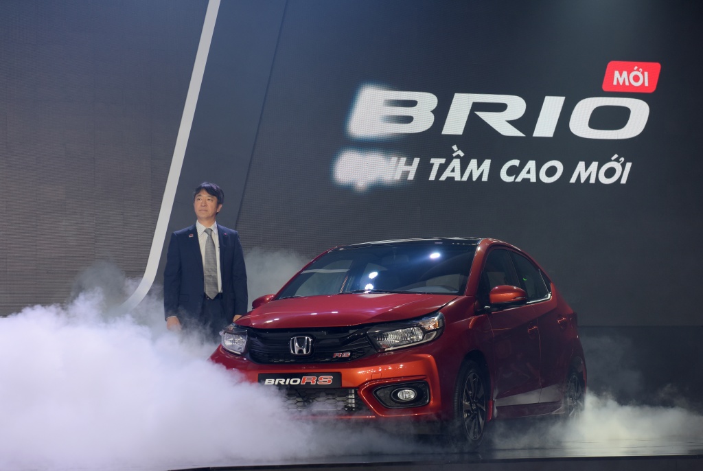 brio chinh thuc duoc honda gioi thieu gia cao nhat 454 trieu