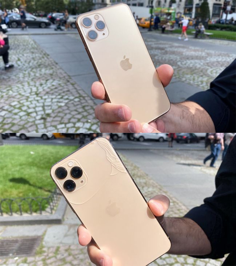 iphone 11 pro tan nat chi sau cu roi nhe