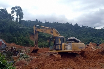 Lực lượng cứu hộ đã khoanh vùng được vị trí 13 cán bộ, chiến sĩ mất tích tại tiểu khu 67