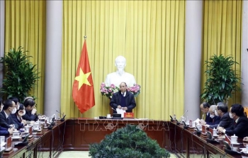 Chủ tịch nước làm việc với lãnh đạo và các nhà khoa học, chuyên gia kinh tế