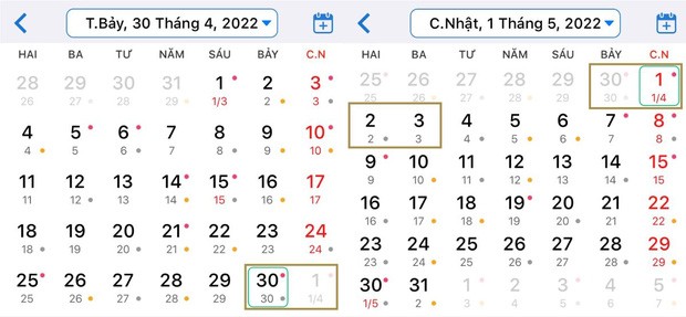 Người lao động được nghỉ 3 ngày dịp lễ Giỗ Tổ Hùng Vương và 4 ngày dịp 30/4 - 1/5