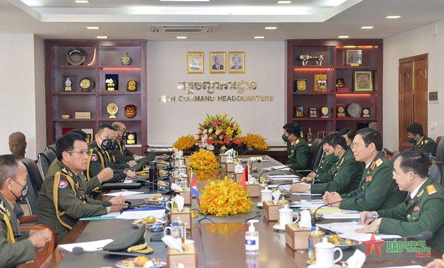 Đoàn đại biểu cấp cao QĐND Việt Nam thăm chính thức Campuchia