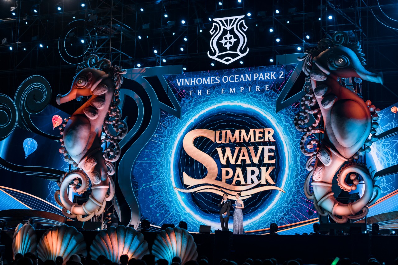 Mãn nhãn với màn ra mắt rực rỡ của Tổ hợp biển tạo sóng tại Vinhomes Ocean Park 2 – The Empire
