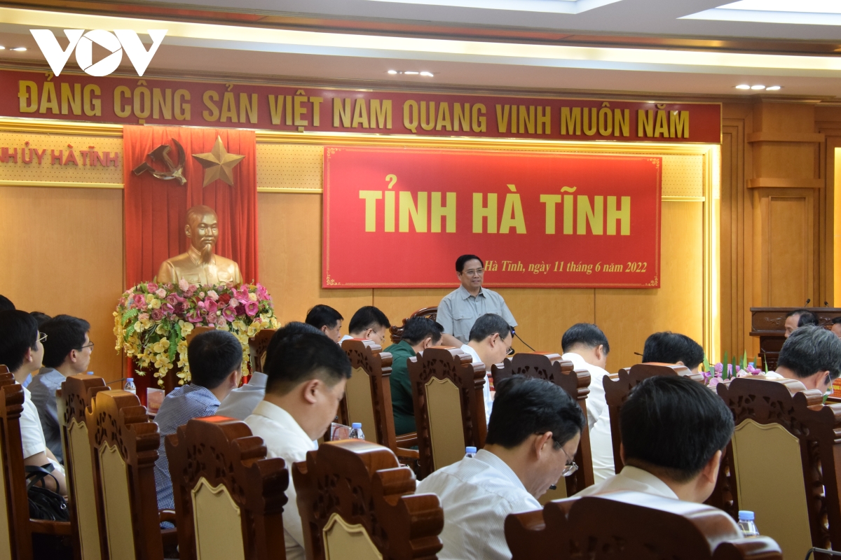 thu tuong pham minh chinh lam viec voi thuong vu tinh uy ha tinh hinh anh 2
