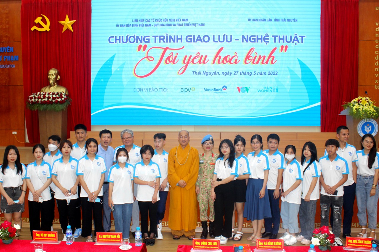 Thái Nguyên: Giao lưu nghệ thuật “Tôi yêu hòa bình” giúp nâng cao nhận thức trong thế hệ trẻ