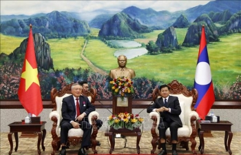 Lãnh đạo Lào đánh giá cao sự hợp tác giữa Tòa án Nhân dân Tối cao hai nước