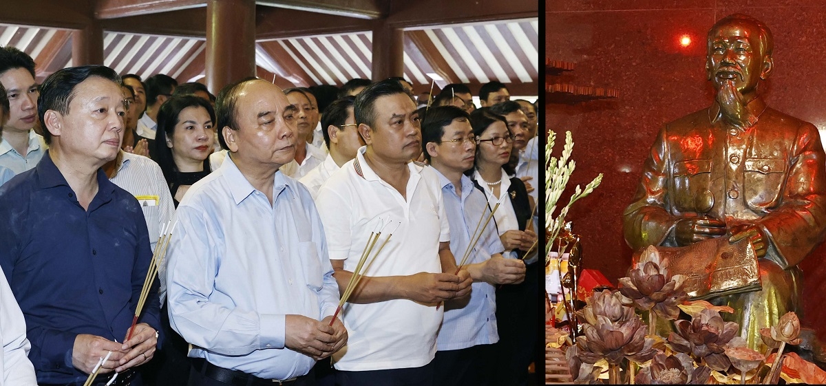 chu tich nuoc nguyen xuan phuc dang huong tuong niem chu tich ho chi minh hinh anh 2